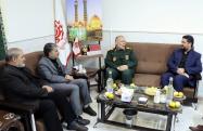 دیدار مدیرکل و کارکنان دیوان محاسبات قم با فرمانده جدید سپاه استان